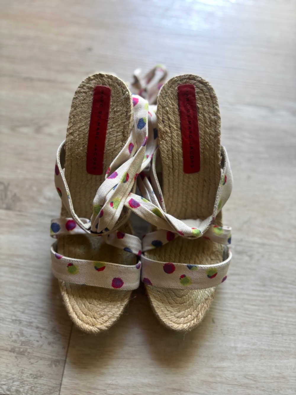 Marc by Marc Jacobs Espadrille Wedge Sandals Size 37.5/ US 7